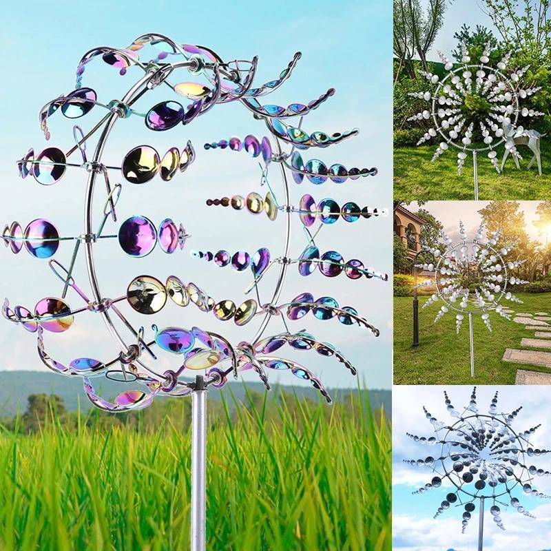3D Metal Windmill Wind Spinner - Magical Additions to Your Garden