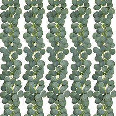 Artificial Eucalyptus Garland 5 9ft Greenery Silver Dollar Eucalyptus