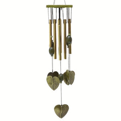 Outdoor Wooden Wind Chimes with 8 Metal Hollow Tuned Tubes