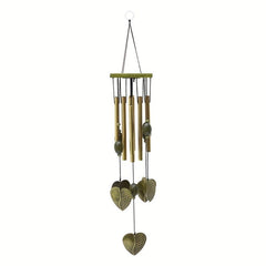 Outdoor Wooden Wind Chimes with 8 Metal Hollow Tuned Tubes