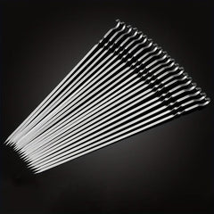 20pcs Reusable Stainless Steel BBQ Skewers for Grilling Parties