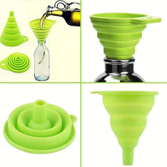 Silicone Collapsible Funnel for Liquid Transfer Kitchen Gadgets
