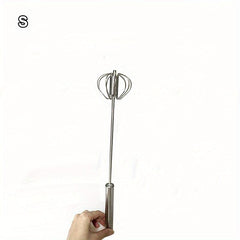 Hand Push Semi Automatic Egg Beater Mixer Whisk