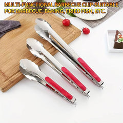 2PCS Stainless Steel BBQ Tongs - Anti-Scald