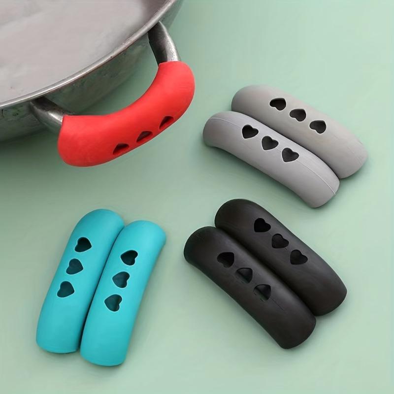2pcs Heat Resistant Pot Handle Covers - Protect Hands from Burns
