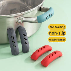 2pcs Heat Resistant Pot Handle Covers - Protect Hands from Burns