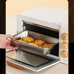 Stainless Steel Square Tray Vegetable Plate Baking Shallow Tray