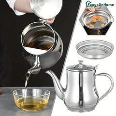 Stainless Steel Pot Household Filter Bottle Seasoning Pot Storage Tank