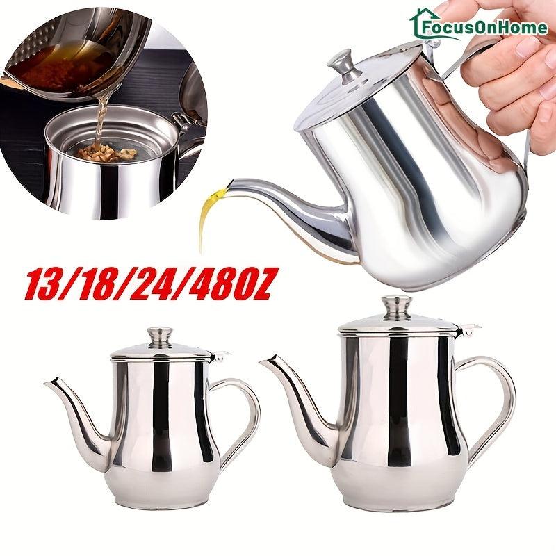 Stainless Steel Pot Household Filter Bottle Seasoning Pot Storage Tank