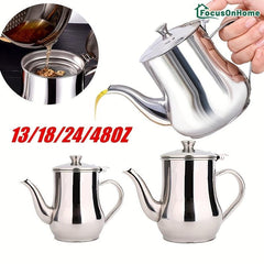 Stainless Steel Pot Household Filter Bottle Seasoning Pot Storage Tank