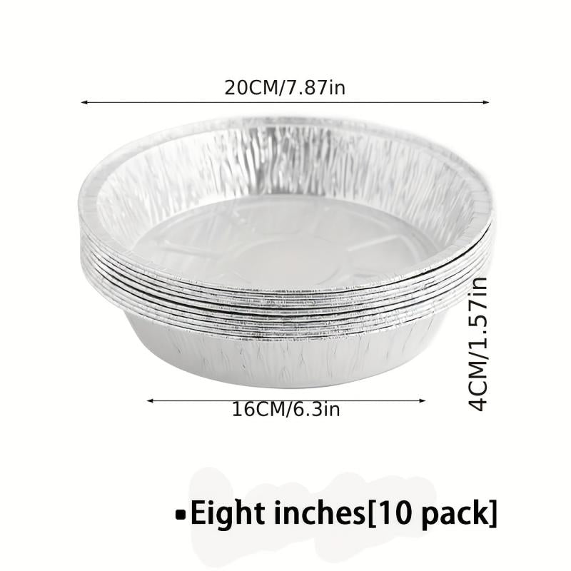 10pc Tinfoil Tray Set for Air Fryers BBQs Camping Parties