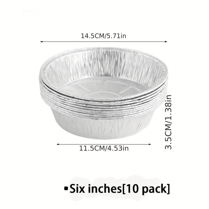 10pc Tinfoil Tray Set for Air Fryers BBQs Camping Parties