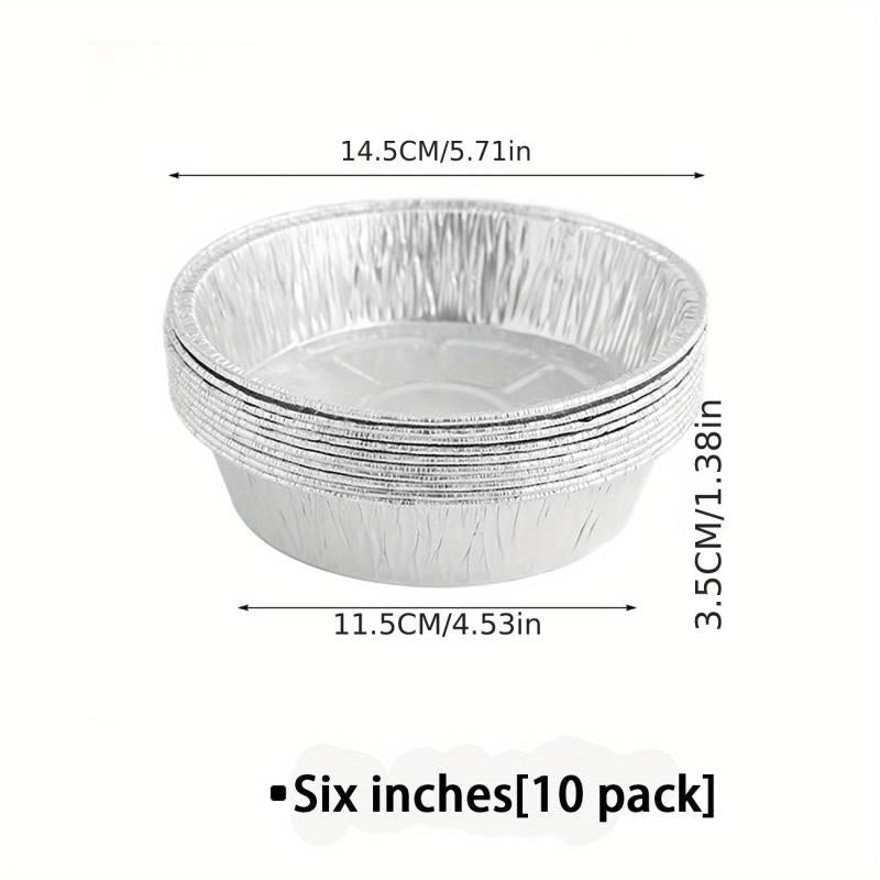 10pc Tinfoil Tray Set for Air Fryers BBQs Camping Parties