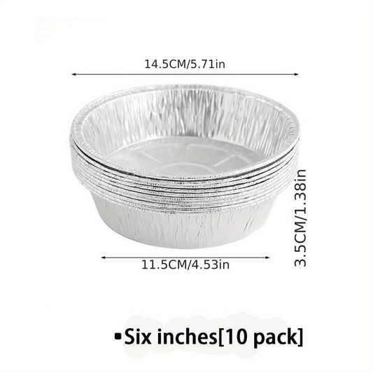 10pc Tinfoil Tray Set for Air Fryers BBQs Camping Parties