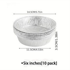 10pc Tinfoil Tray Set for Air Fryers BBQs Camping Parties