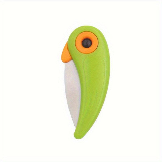 Outdoor Camping Peeler Pocket Picnic Cooking Stainless Steel Kitchen Foldable