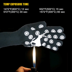 1pc BBQ Gloves High Temp Resistance Oven Mitts Fireproof Barbecue Heat Insulatio