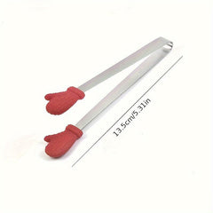 Cartoon Food Tong Mini Stainless Steel Serving Tong