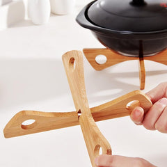 Wooden Trivet Heat Resistant Pot Mat for Kitchen Table Decor