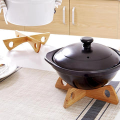 Wooden Trivet Heat Resistant Pot Mat for Kitchen Table Decor