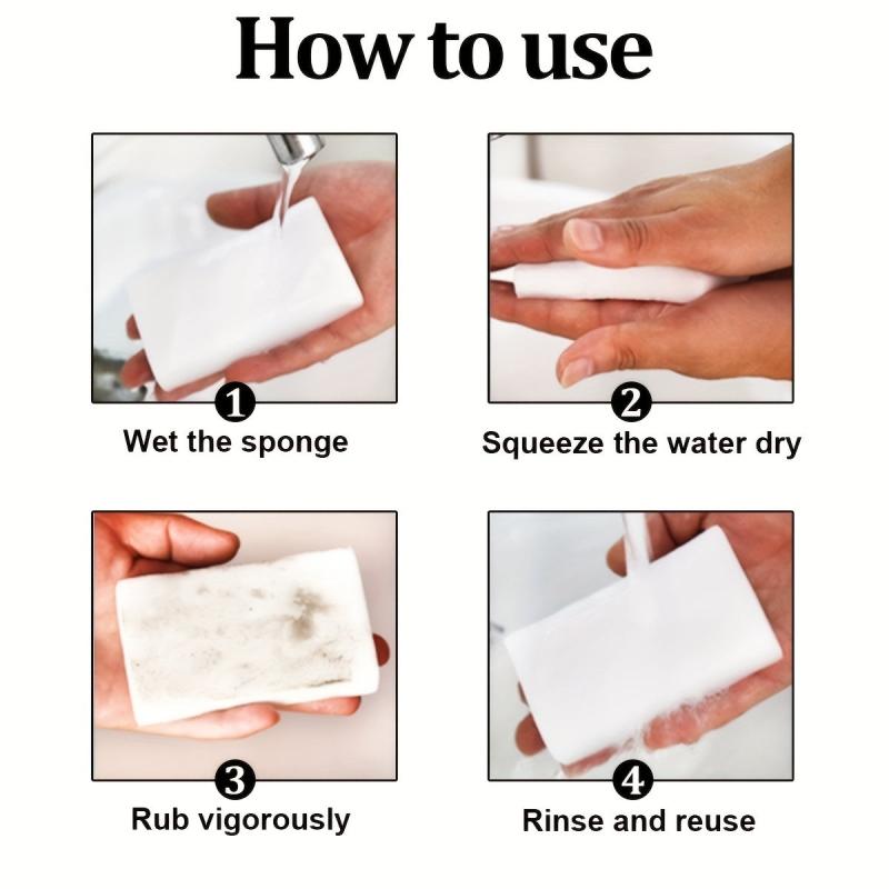 10pcs Magic Cleaning Sponge Eraser Foam Pads Household Kitchen Sponges
