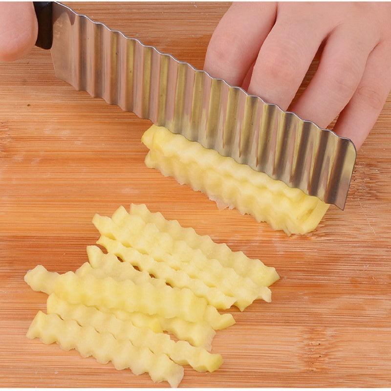 Wave Potato Cutter Stainless Steel French Fry Cutter