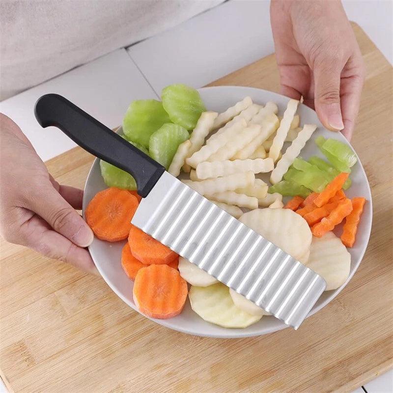 Wave Potato Cutter Stainless Steel French Fry Cutter
