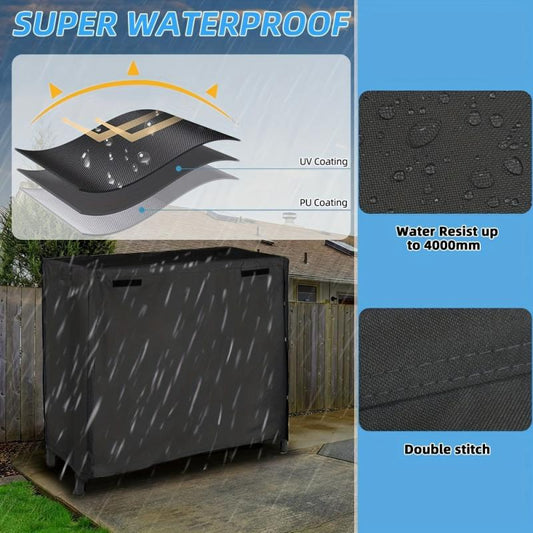 All Weather Firewood Rack Cover Waterproof Oxford Fabric