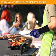 Cutting Resistant Gloves Non Slip Silicone Heat Resistant Gloves