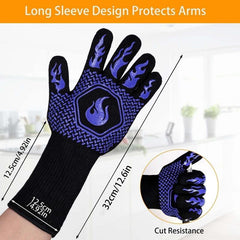 Cutting Resistant Gloves Non Slip Silicone Heat Resistant Gloves