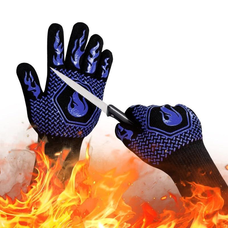 Cutting Resistant Gloves Non Slip Silicone Heat Resistant Gloves