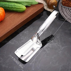 Stainless Steel Food Flip Steak Burger BBQ Meat Pizza Clip
