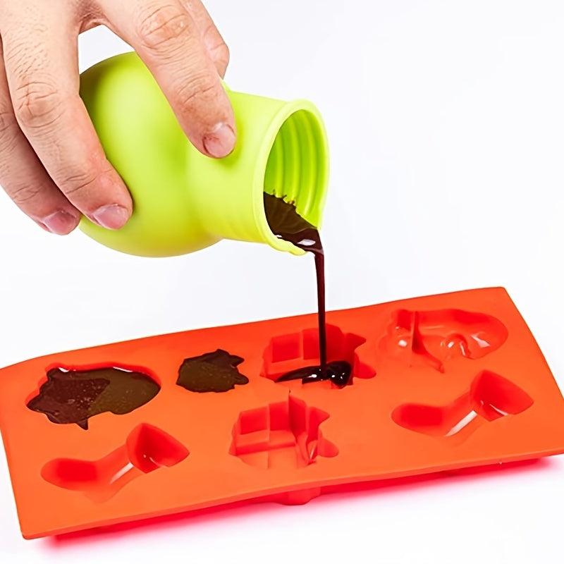 3pcs Chocolate Melting Pot Silicone For Butter Cheese Candy