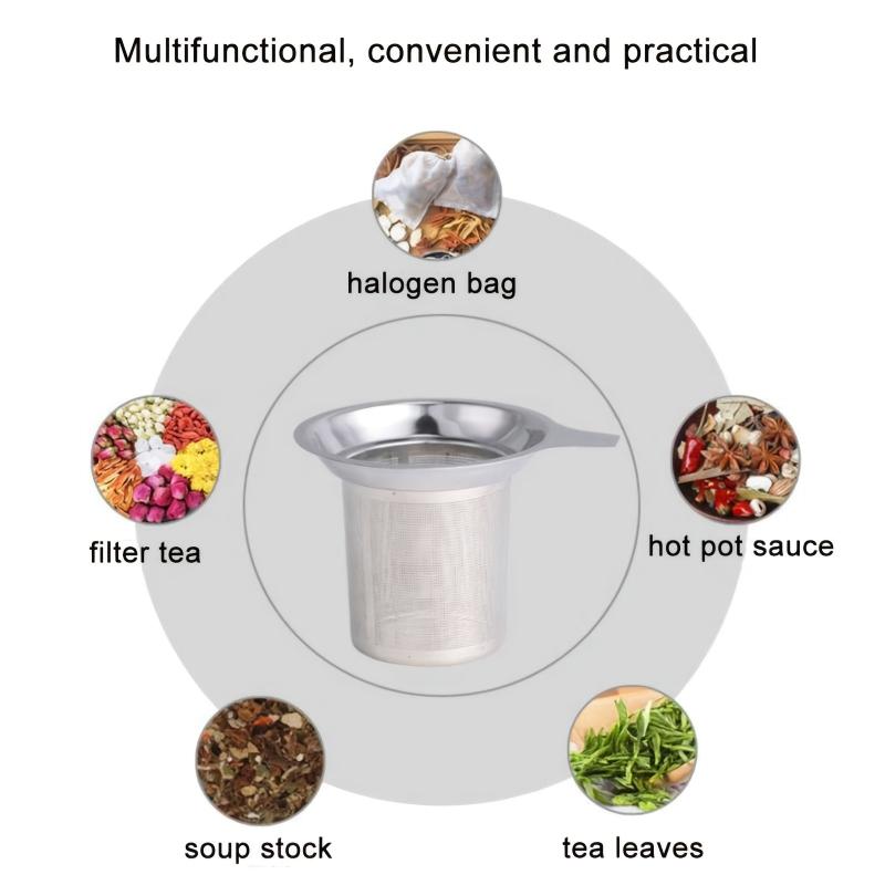 Stainless Steel Mesh Tea Infuser Reusable Teapot Mug Cup Tea Strainer