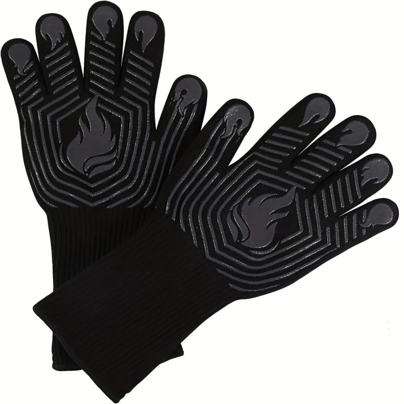 1pc BBQ Gloves 1472 F Heat Resistant Gloves Fireproof Mitts