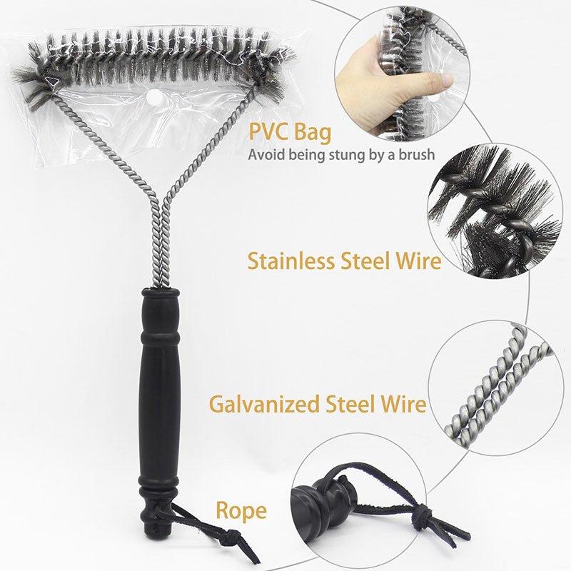 BBQ Grill Cleaning Brush Stainless Steel Bristles