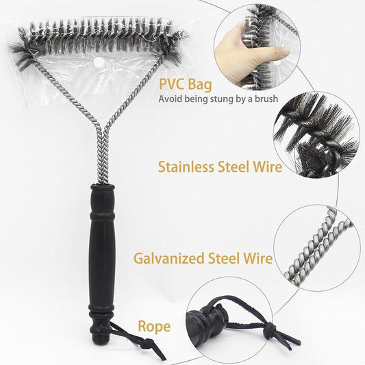 BBQ Grill Cleaning Brush Stainless Steel Bristles