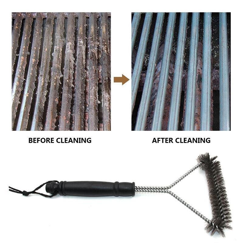 BBQ Grill Cleaning Brush Stainless Steel Bristles