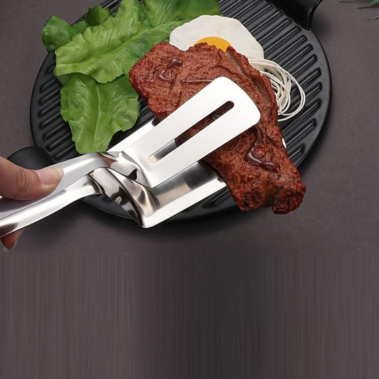 Stainless Steel Fried Fish Clip Kitchen Utensil Barbecue Food Clip