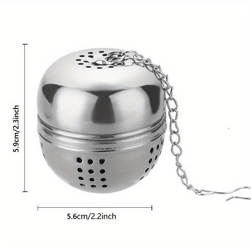 Stainless Steel Tea Ball Infuser Strainer with Chain Hook