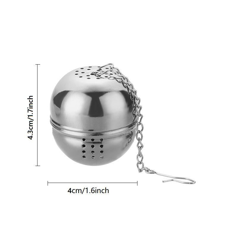 Stainless Steel Tea Ball Infuser Strainer with Chain Hook