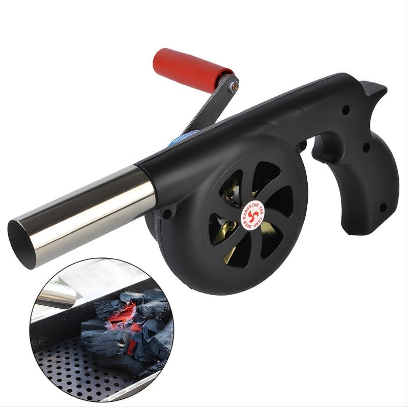 Hand Crank Blower BBQ Manual Fan for Outdoor Cooking