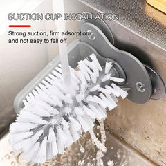 Glass Cleaning Brush Suction Cup Kitchen Tool