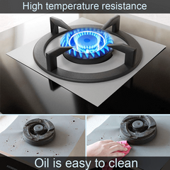 4pcs Stove Protection Pad Gas Stove Burner Cover Reusable Stove Protector