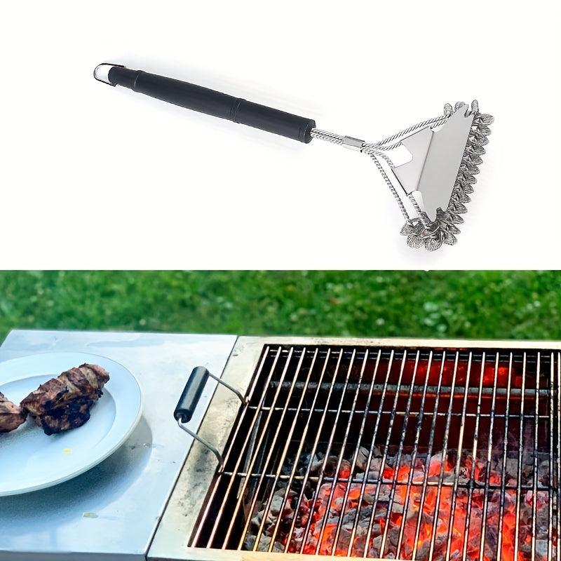 Stainless Steel Grill Scraper BBQ Cleaning Tool Outdoor Picnic BBQ Accessories