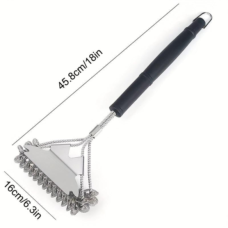 Stainless Steel Grill Scraper BBQ Cleaning Tool Outdoor Picnic BBQ Accessories