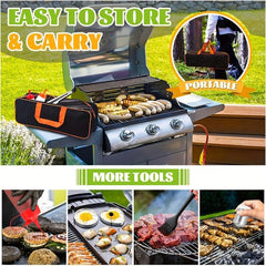 3PCS BBQ Griddle Accessories Set Stainless Steel Barbecue Tools Kit