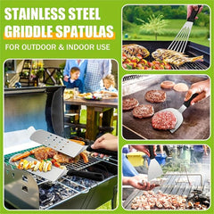 3PCS BBQ Griddle Accessories Set Stainless Steel Barbecue Tools Kit