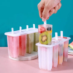 Popsicle Molds Ice Cream Trays Reusable Kitchen Tools 50 Sticks