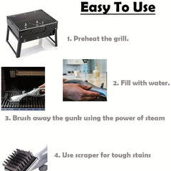 1pc Grill Brush BBQ Grill Cleaning Brush Barbecue Tool